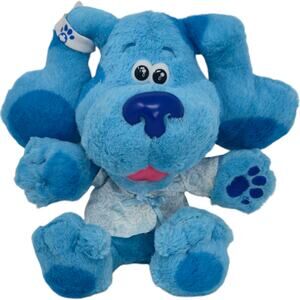 Nickelodeon Check‎ Up Time Blue Talking Heartbeat Blues Clues Stuffed Plush 10"